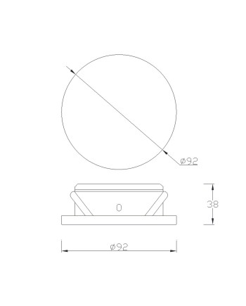 METACRILATO * EMPOTRABLE LED 7W - SMD - 3000K